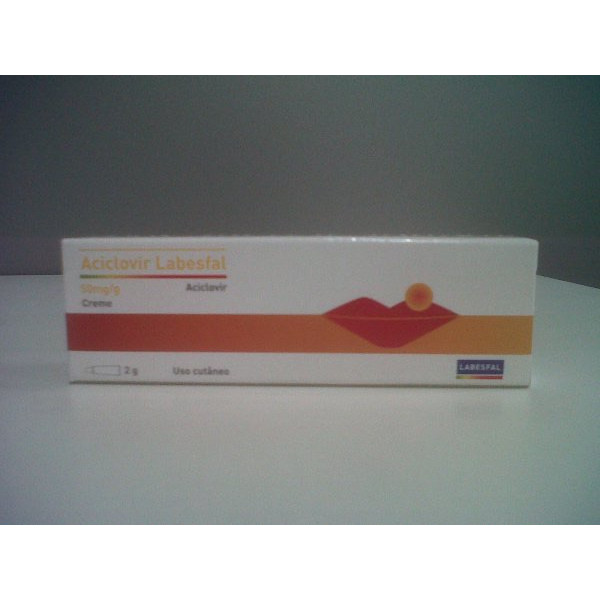 Aciclovir Labesfal, 50 mg/g-2 g x 1 creme bisnaga
