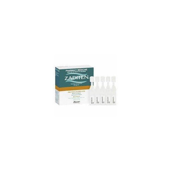 Zaditen , 0.1 mg/0.4 ml 20 Recipiente unidose 0,4000 ml Col, sol