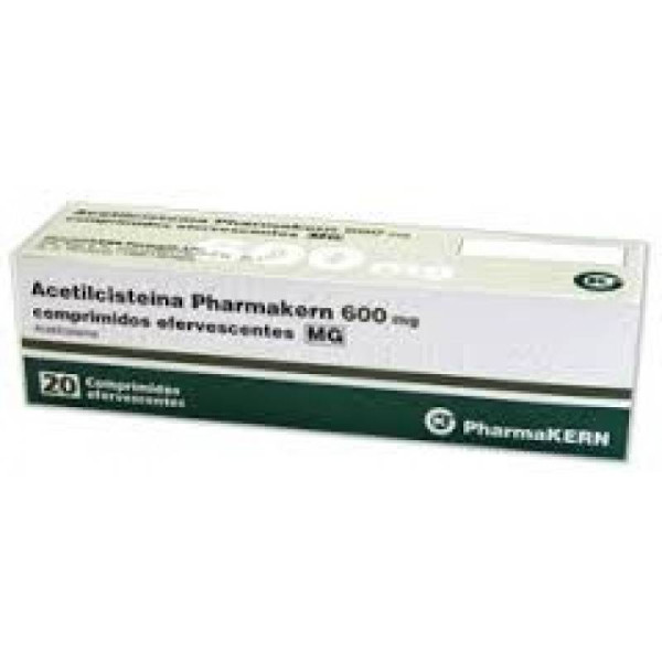 Acetilcisteína Pharmakern MG, 600 mg x 20 comp eferv