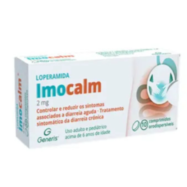 Loperamida Imocalm 2 mg x 10 comp orodispersível