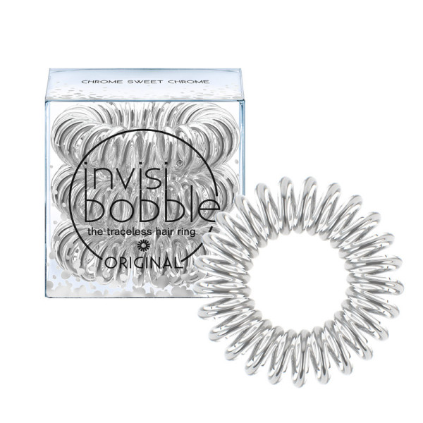 Invisibobble Elástico de Cabelo Slim Chrome X3