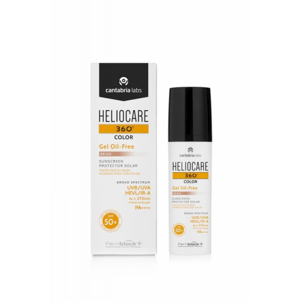 Heliocare 360 Oil-Free Gel Cor Bege SPF50+ 50ml