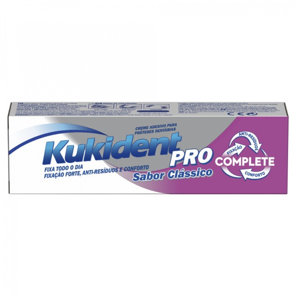 Kukident Pro Complete Creme Clássico Prótese 47g