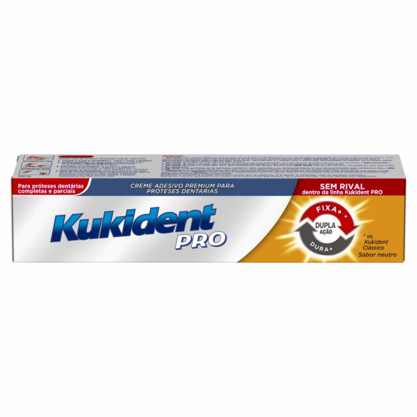 Kukident Pro Creme Dupla Ação Prótese 40g