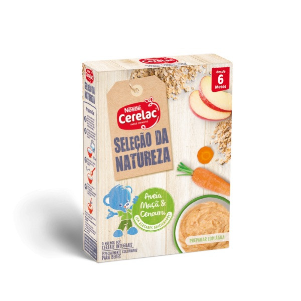 Cerelac Seleção da Natureza Aveia Maçã Cenoura +6M 240g