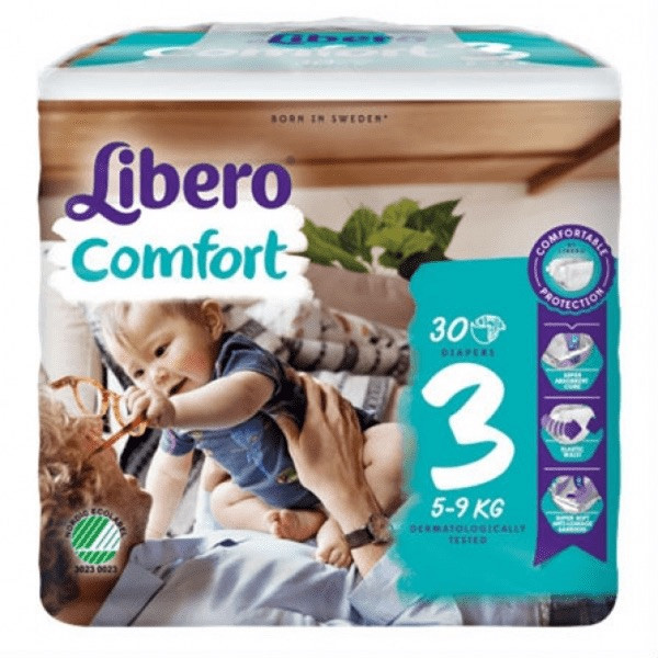 Libero Comfort Fraldas Tamanho 3 5-9kg x30