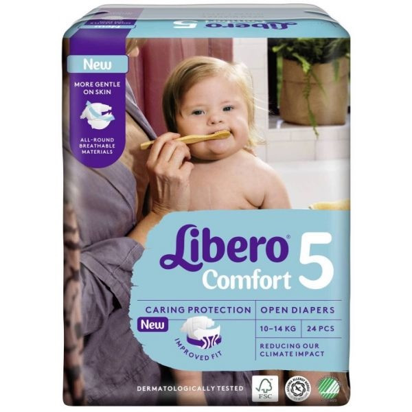 Libero Comfort Fraldas Tamanho 5 10-14kg x24