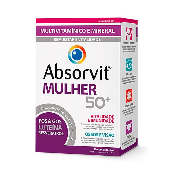 Absorvit Mulher 50+ Comp X30