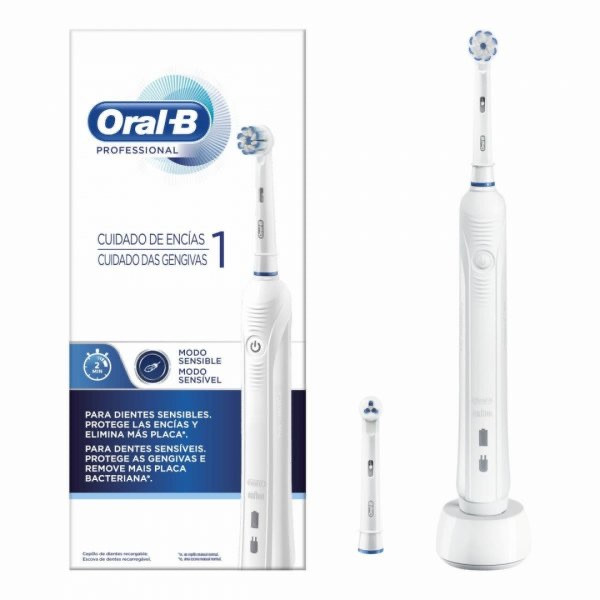 Braun Oral B Pro 1 Escova de Dentes Elétrica Cuidado Gengivas