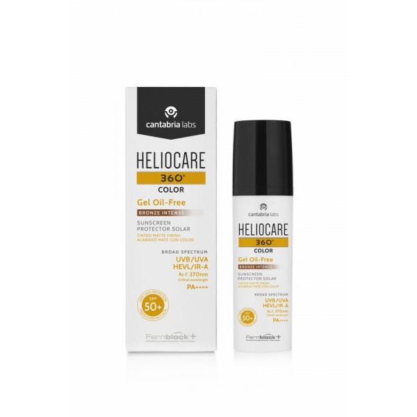 Heliocare 360 Oil Free Gel Cor SPF50+ Bronze Intense 50ml