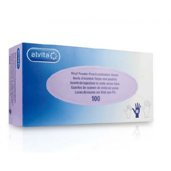 Alvita Luvas Exame Vinil S/Po S X100