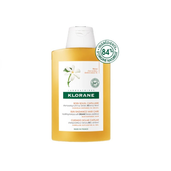 Klorane Solar Champô Capilar Tamanu Bio e Manoï 200ml