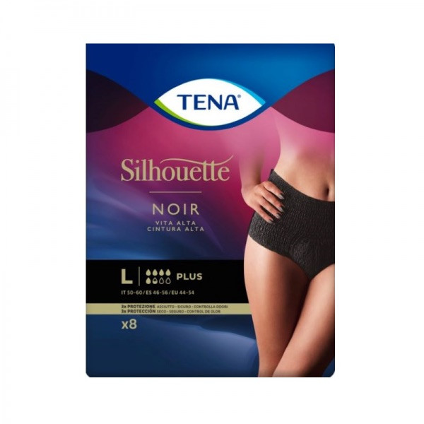 Tena Silhouette Noir Plus L Cintura Alta x8