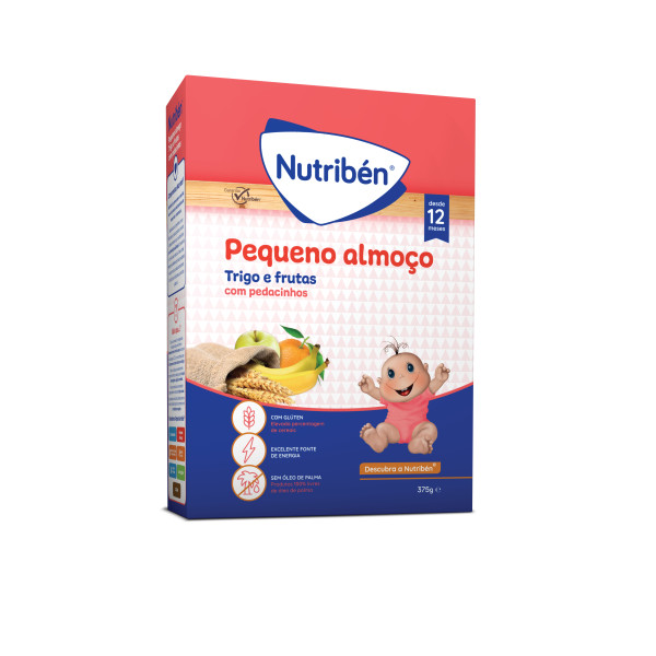 NutribÉn Pequeno Almoço Trigo E Fruta 375g