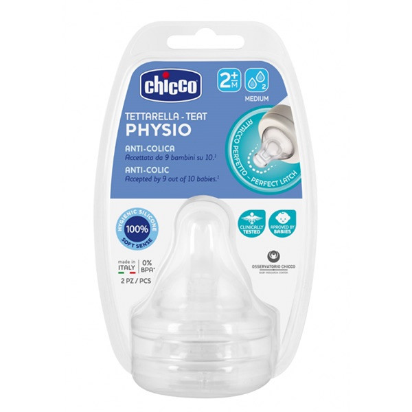 Chicco Physio Tetina Silicone x2 2m+