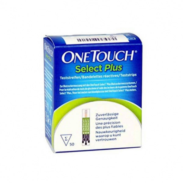 OneTouch Select Plus Tiras Sangue Glicose x50