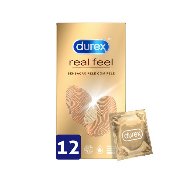 Durex Real Feel Preservativo  x12