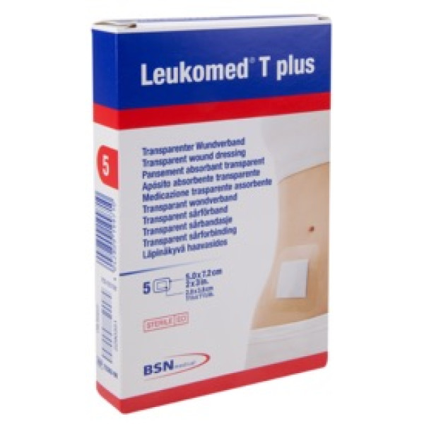 Leukomed T Plus Penso Absorv 5x7,2cm X5