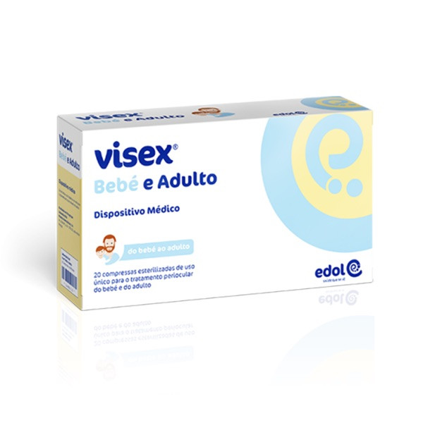 Visex Bebé E Adulto Compressa Estéril Periocular x20