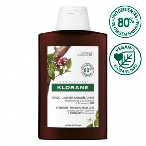 Klorane Capilar Champô Quinina&Edelvaisse Bio 400ml