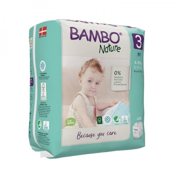 Bambo Nature 3 M 4-8Kg X28