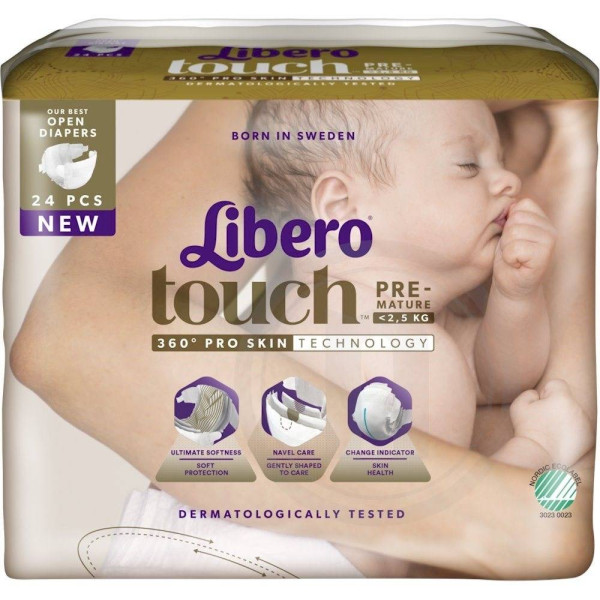 Libero Baby Comfort Fraldas Prematuro x24