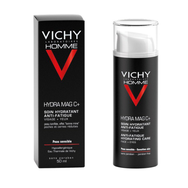 Vichy Homem Hydra Mag C + Tratamento Hidratante Antifadiga Rosto + Olhos