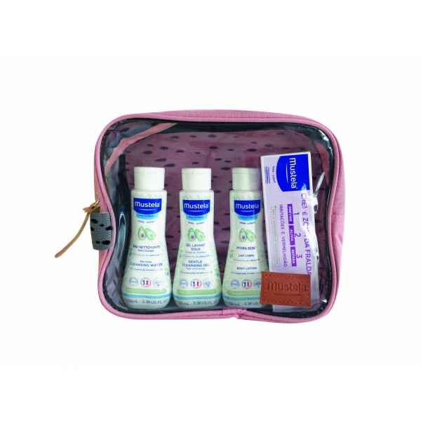 Mustela Kit Bolsa Indispensáveis Bebé Rosa