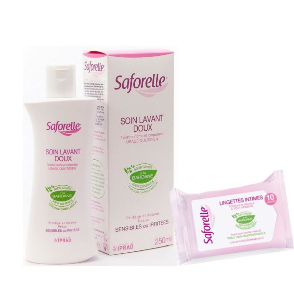 Saforelle Solução Lavagem 250ml + Oferta 10 Toalhetes