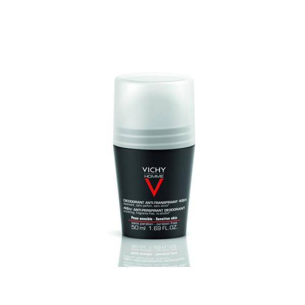 Vichy Homem Desodorizante Roll On Pele Sensível 48h 50ml