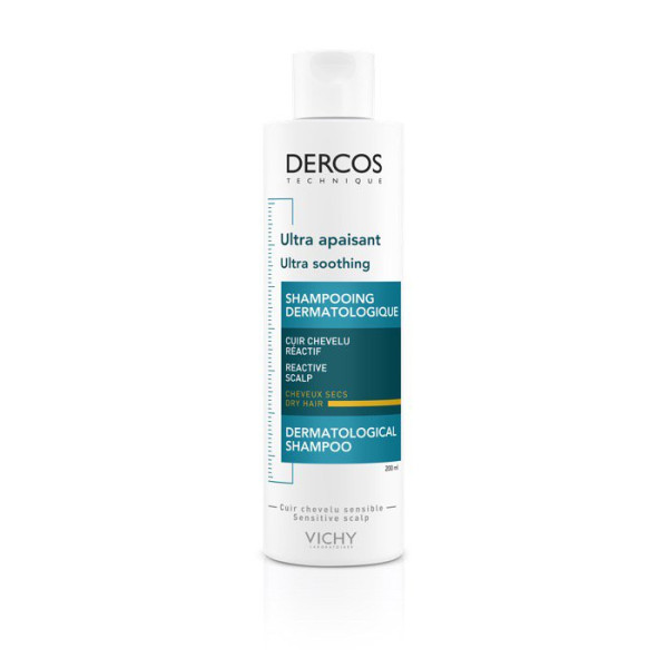 Dercos Champô Ultra-Apaziguante Cabelos Secos 200ml