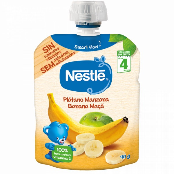 Nestle Pacotinhos Banana Maça 90g 4m+