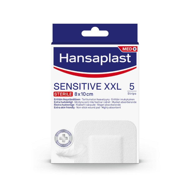 Hansaplast Sensitive Penso 8x10cm XXL x5