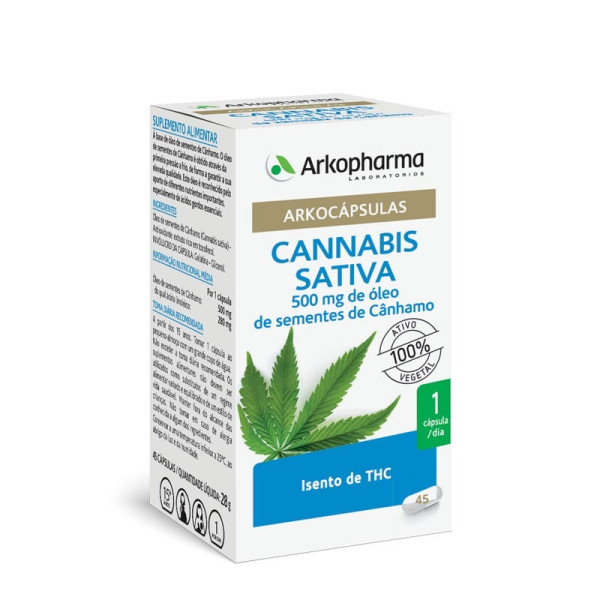 Arkocapsulas Cannabis Sativa Cápsulas x45