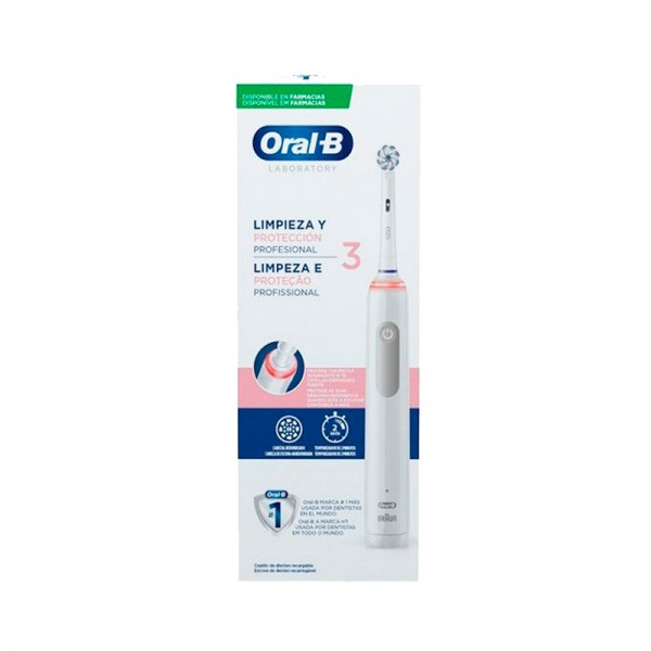 Braun Oral B Pro 3 Escova de Dentes Elétrica Cuidado Gengivas