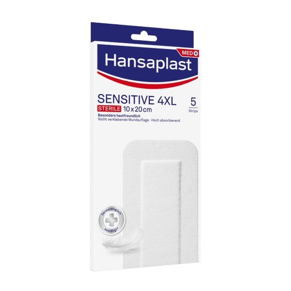 Hansaplast Sensitive Penso 10x20cm 4XL x5