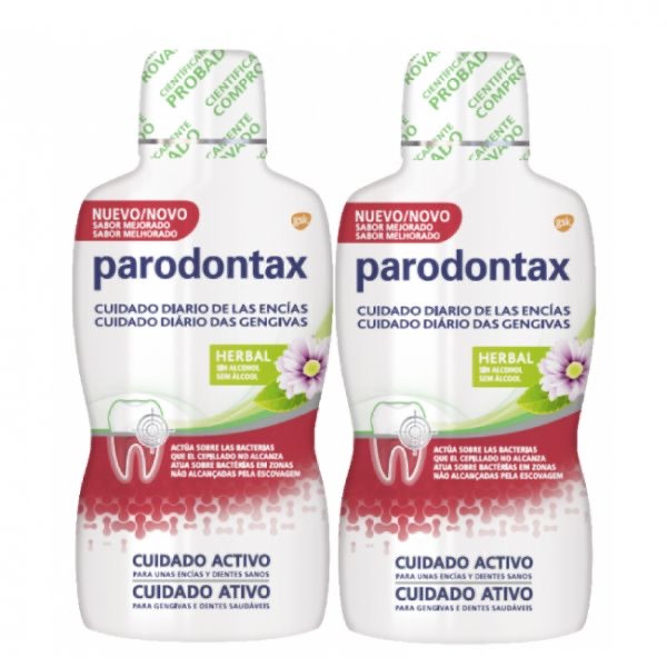 Parodontax Cuidado Diário das Gengivas Duo Elixir Herbal 500ml x2