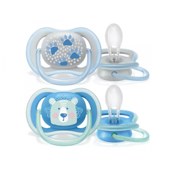 Philips Avent Chupetas Ultra Air Decoradas 6-18M+ Azul x2