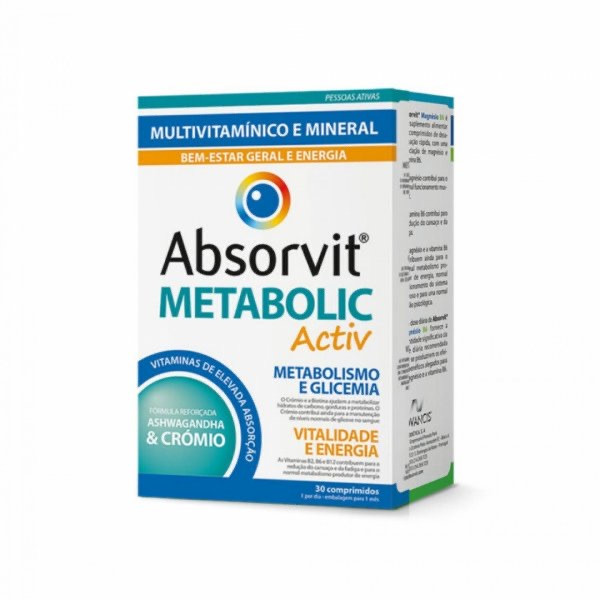 Absorvit Metabolic Activ Comprimidos X30