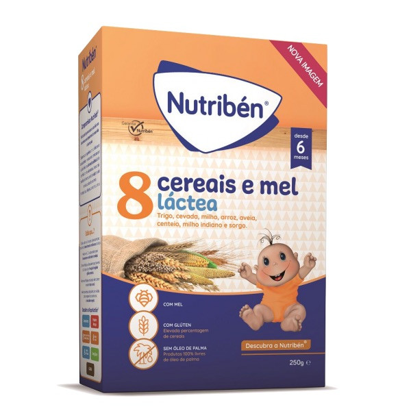 Nutriben Farinhas 8 Cereais & Mel Láctea 250g