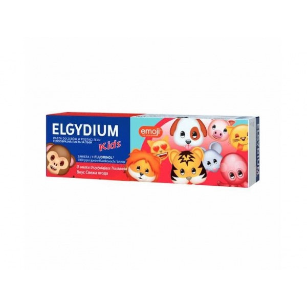 Elgydium Kids Gel Dentífrico Emoji Morango 50ml