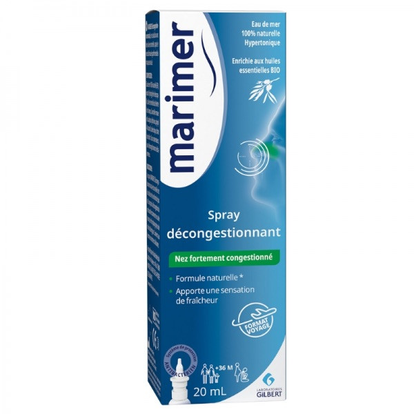 Marimer Higiene Nasal Descongestionante em Spray com Óleos Essenciais 20ml