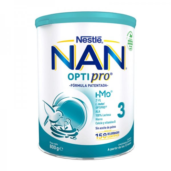 NAN Optipro 3 Leite Crescimen 12M+ 800g