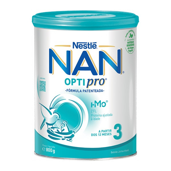 NAN Optipro 3 Leite de Crescimento 800g com 25% desconto