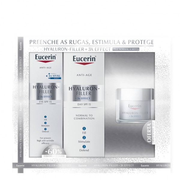 Eucerin Hyaluron-Filler 3x Effect Coffret (Pele Mista)