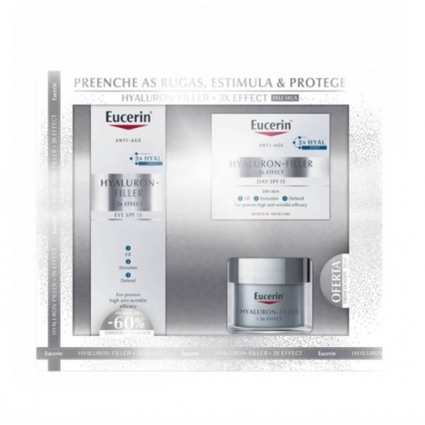 Eucerin Hyaluron-Filler 3x Effect Coffret (Pele Seca)