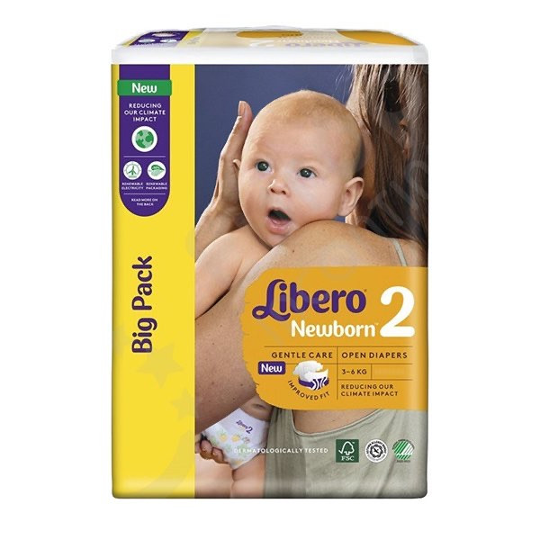 Libero Newborn 2 Fralda 3-6kg X86