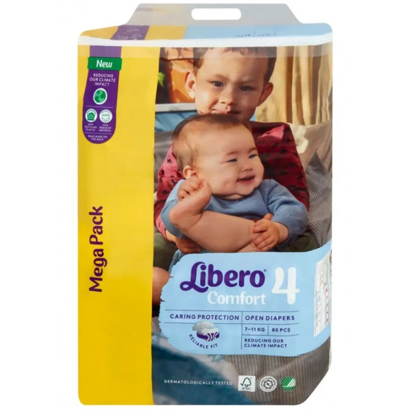 Libero Comfort 4 Fralda 7-11Kg X80