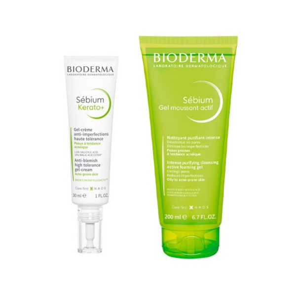 Bioderma Sébium Kerato+ + Sébium Gel Moussant Actif 7276683.jpg