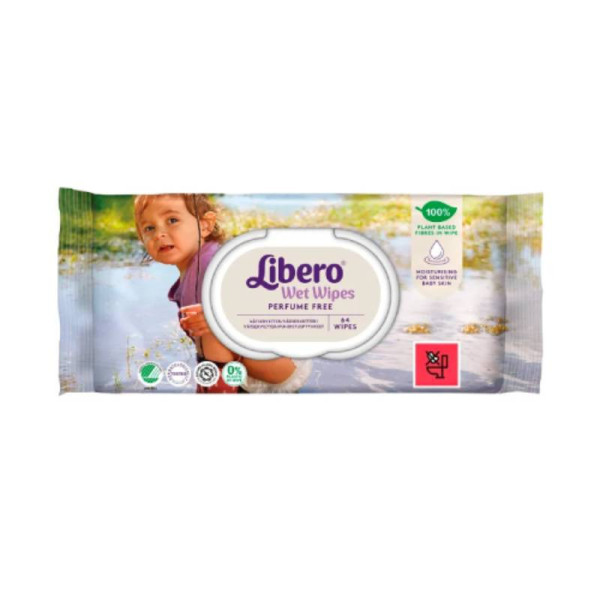 Libero Wet Wipes Toalhitas para a Higiene do Bebé x64